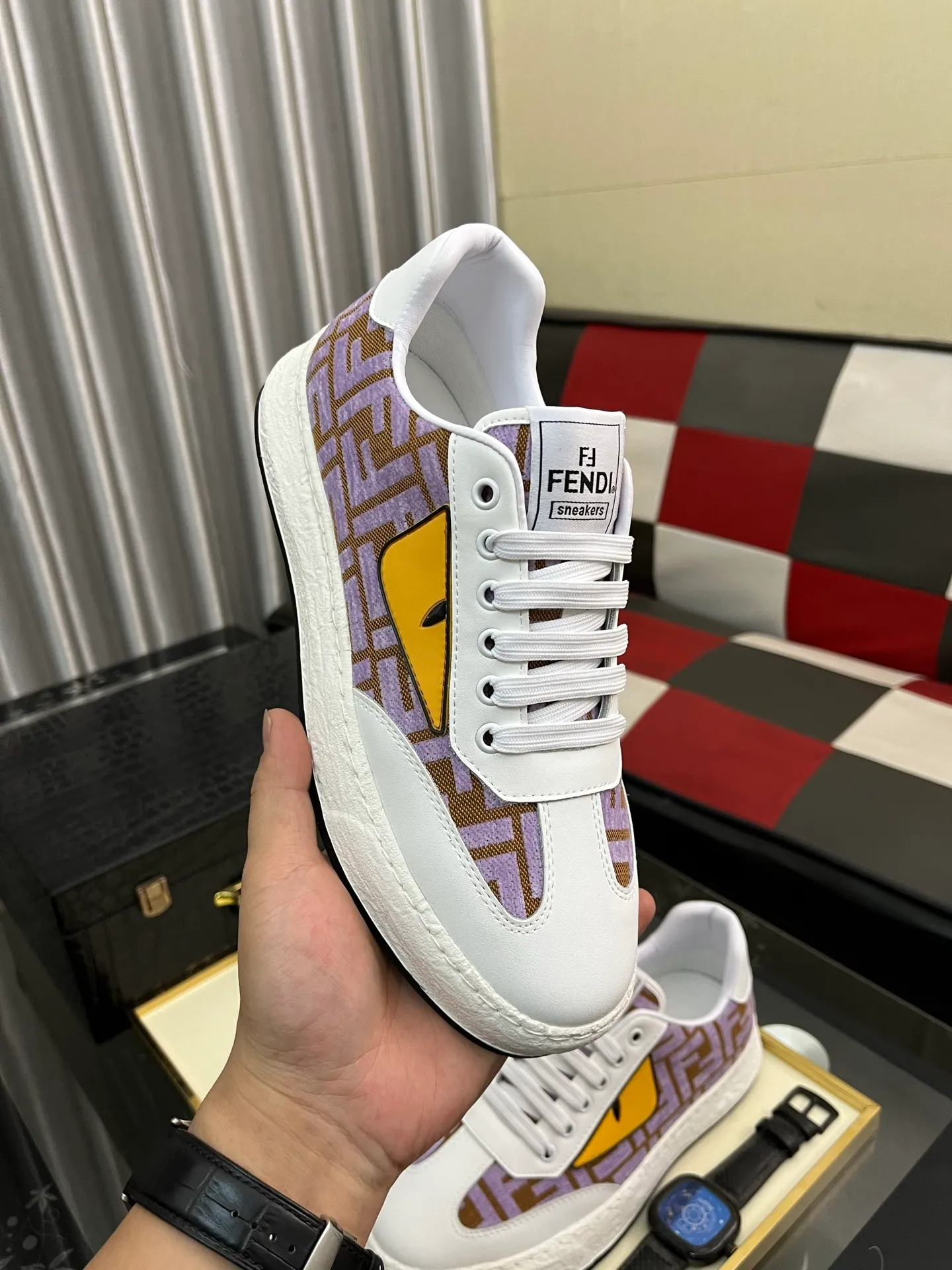 Men's shoes 💰420⌚️⌚️FENDI "Fendi" P480 Regular size: 38-44 (casual shoes) Product materials: Selected cowhide upper, soft sheepskin lining; original outsole. 4️⃣colors available
